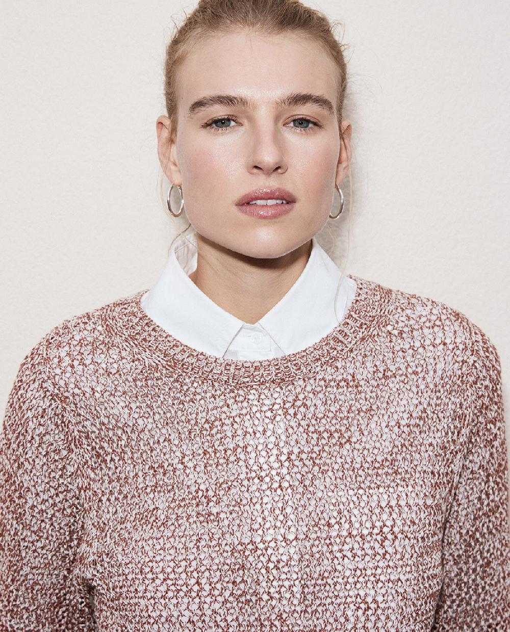 yerse Jersey calado terracota