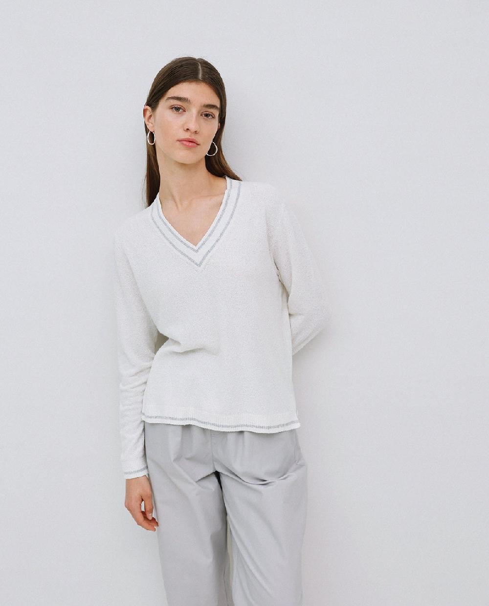 Yerse Jersey Cuello Polo Gris