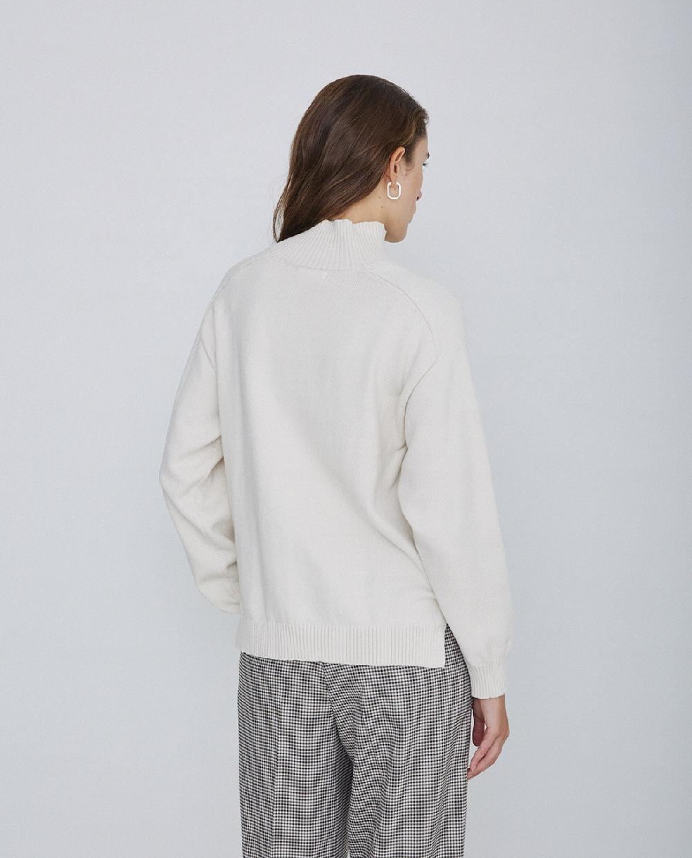 Yerse Jersey De Punto Con Botones Crudo