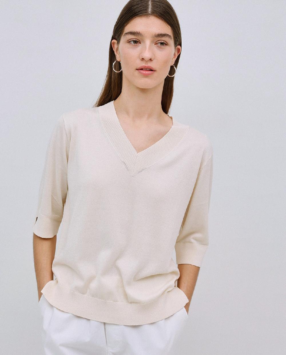 Yerse Jersey Manga Corta Blanco Roto