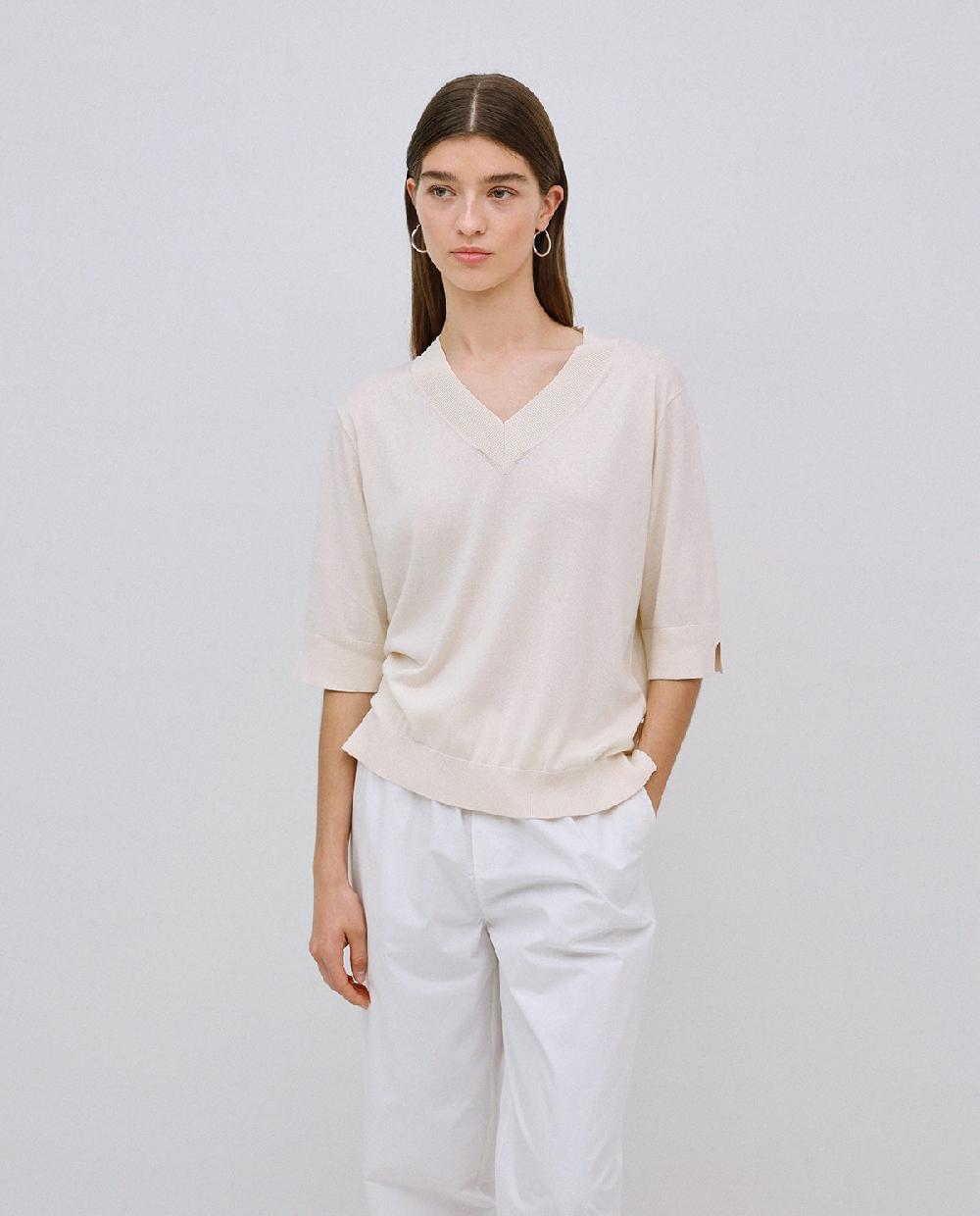 yerse Jersey manga corta blanco roto