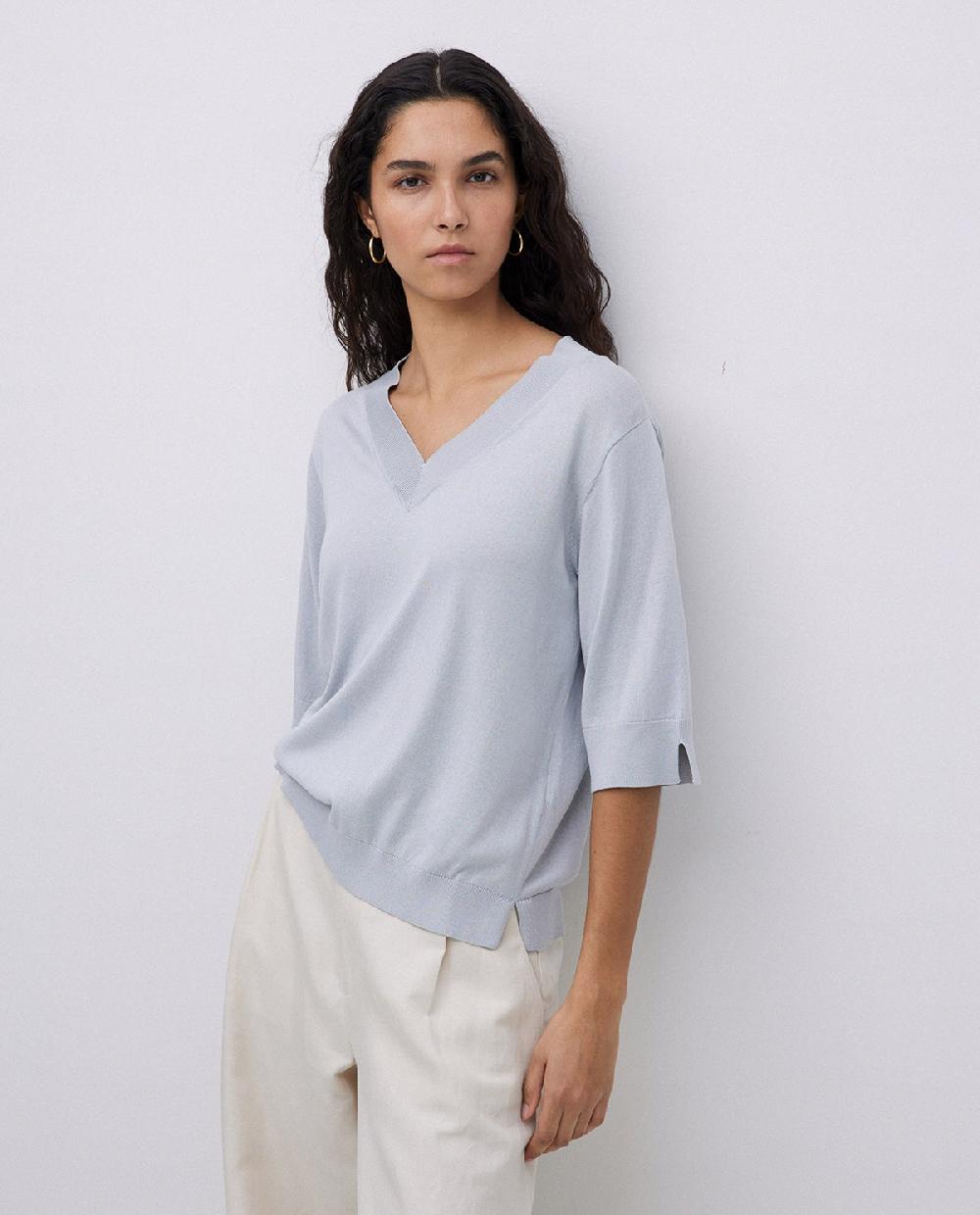 Yerse Jersey Manga Corta Gris