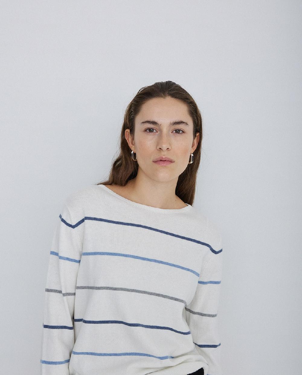 Yerse Jersey Rayas Punto Crudo