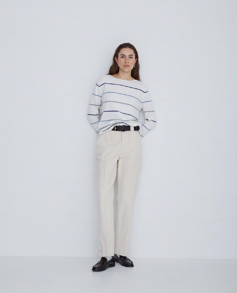 Yerse Jersey Rayas Punto Crudo