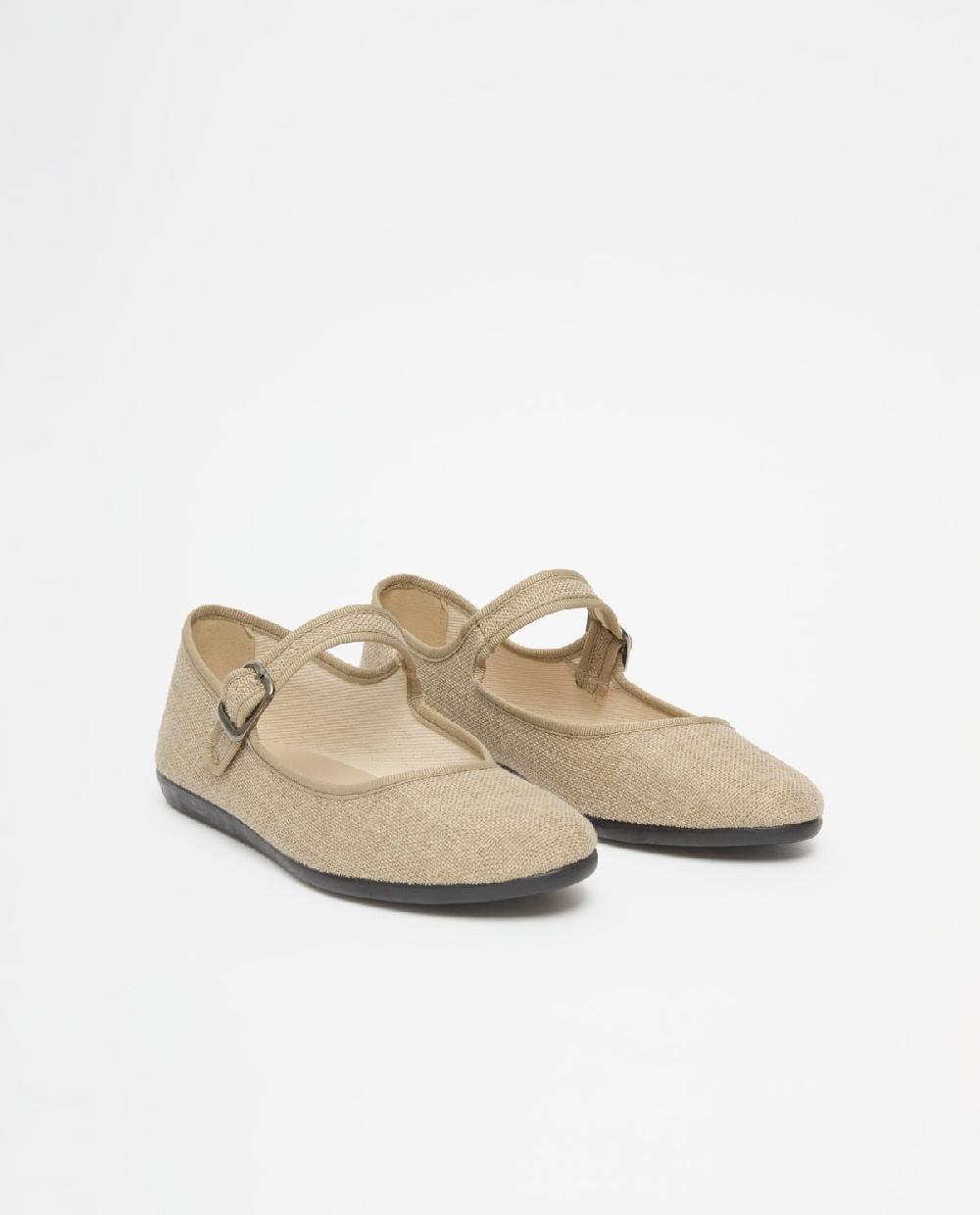 Yerse Manoletinas Lino Punta Redonda Crudo