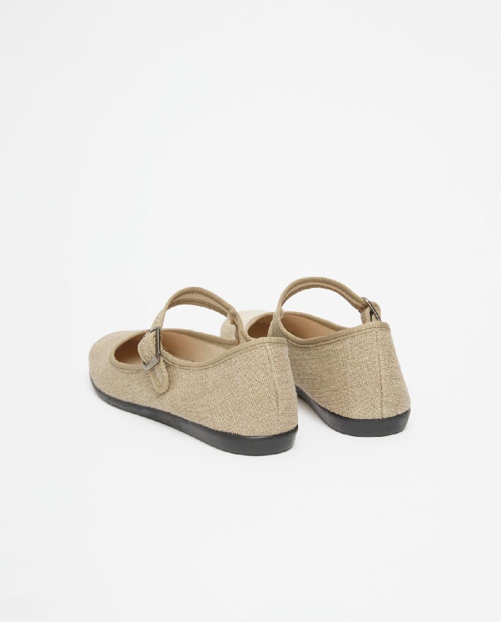 Yerse Manoletinas Lino Punta Redonda Crudo