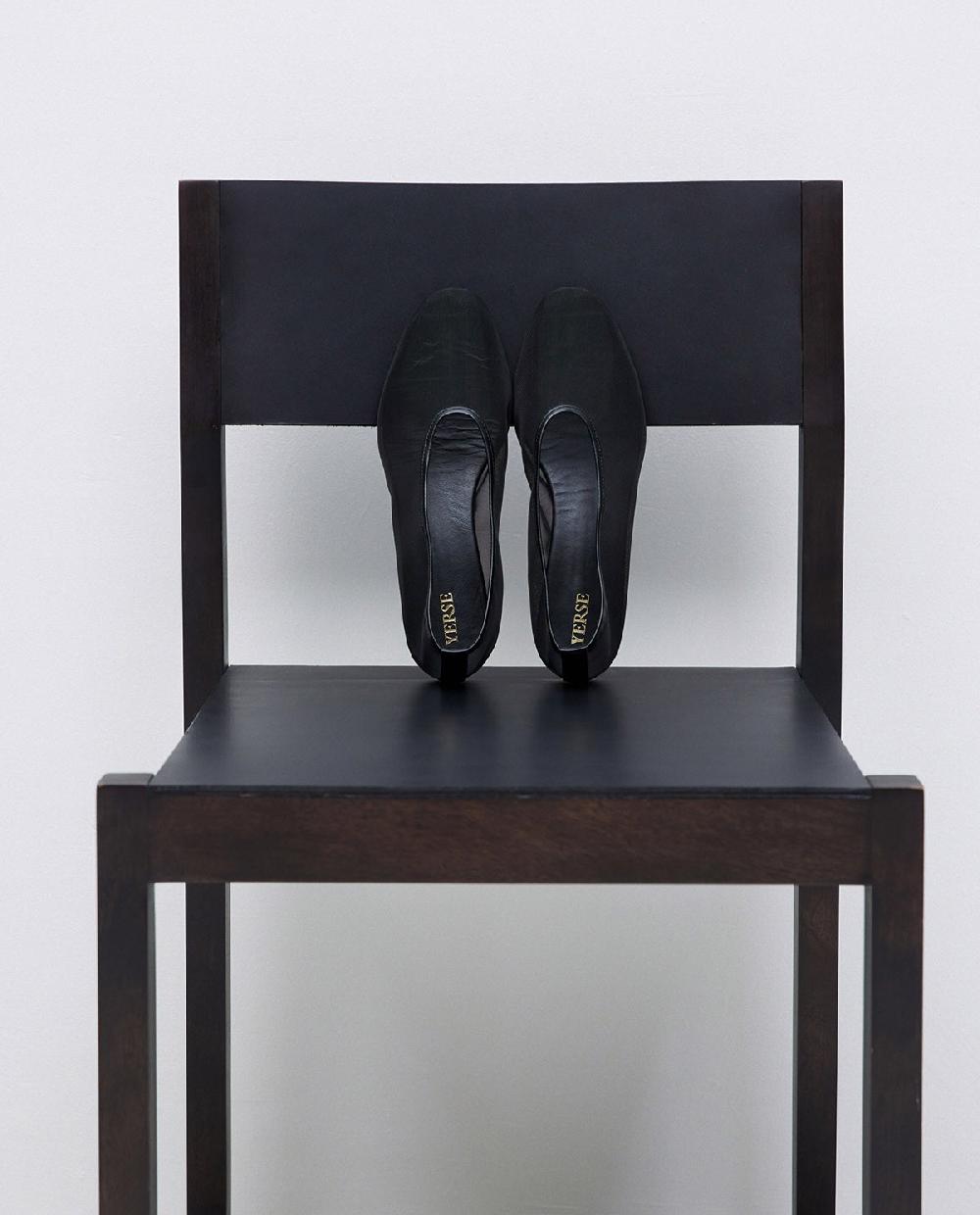 Yerse Manoletinas Tejido Red Negro