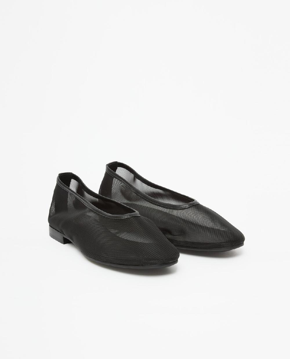 Yerse Manoletinas Tejido Red Negro