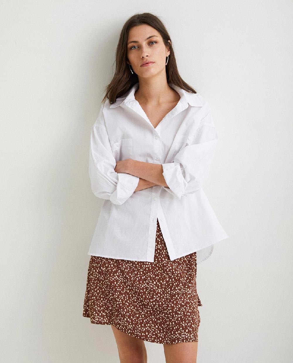 Yerse Mini Falda Pareo Topos Chocolate