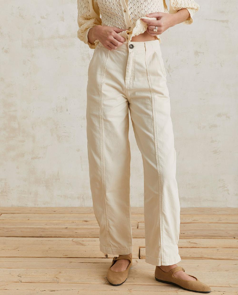 Yerse Pantalón Denim Carrot Crudo