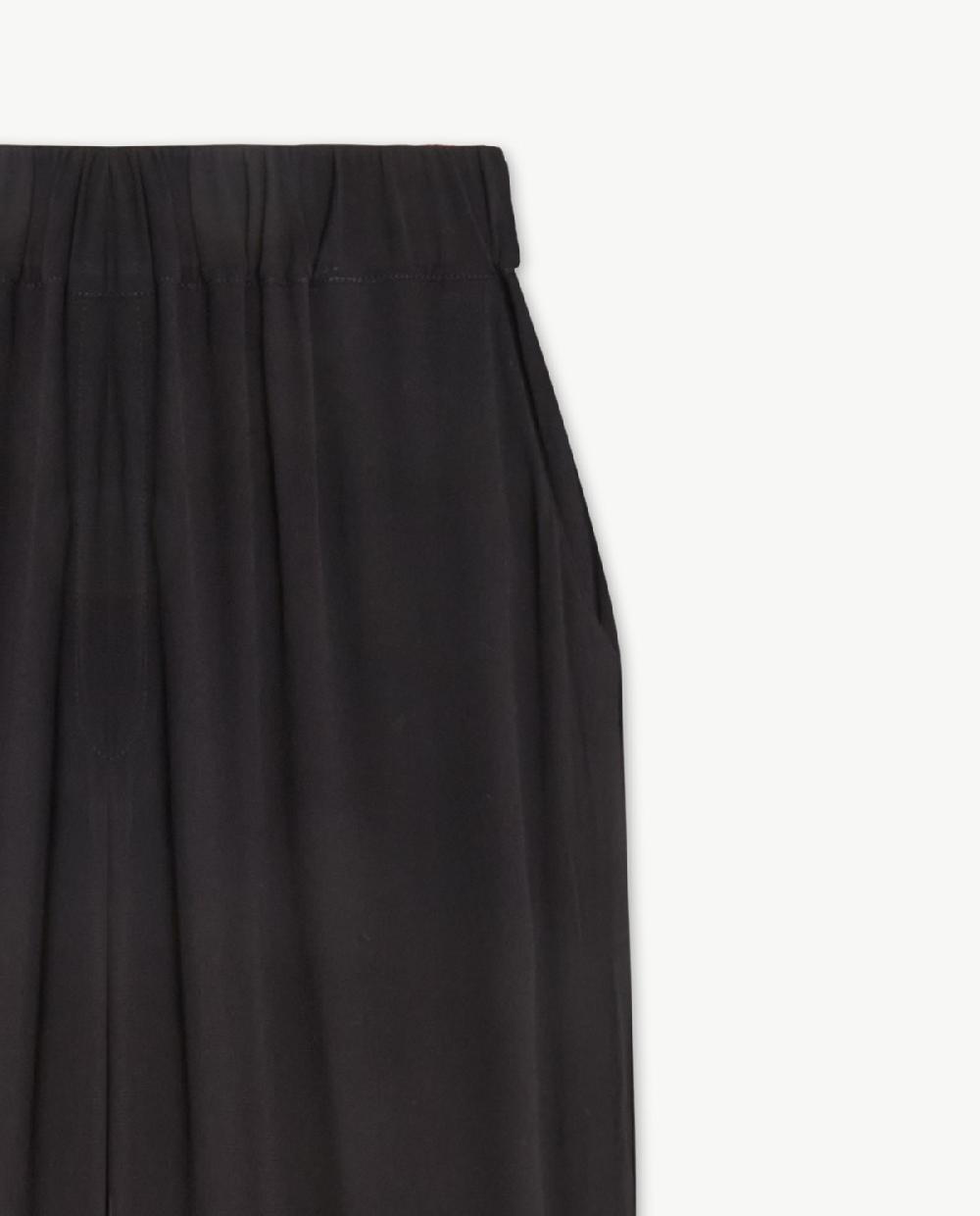 Yerse Pantalón Fluido Recto Negro