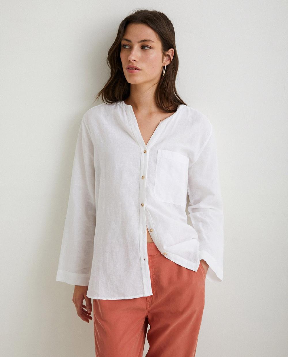 Yerse Pantalón Fluido Tencel Naranja