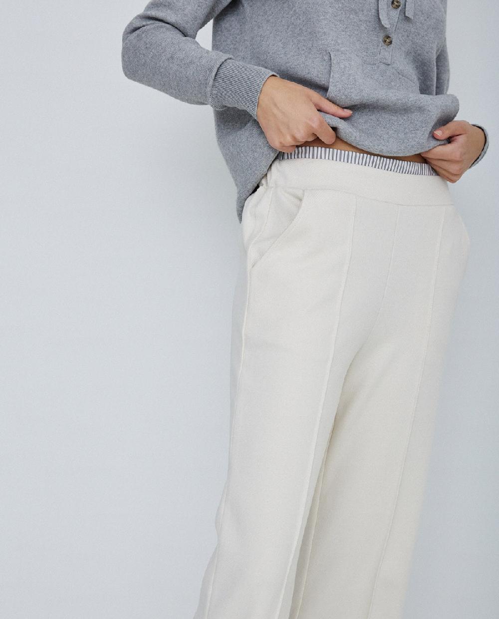 Yerse Pantalones De Punto Crudo