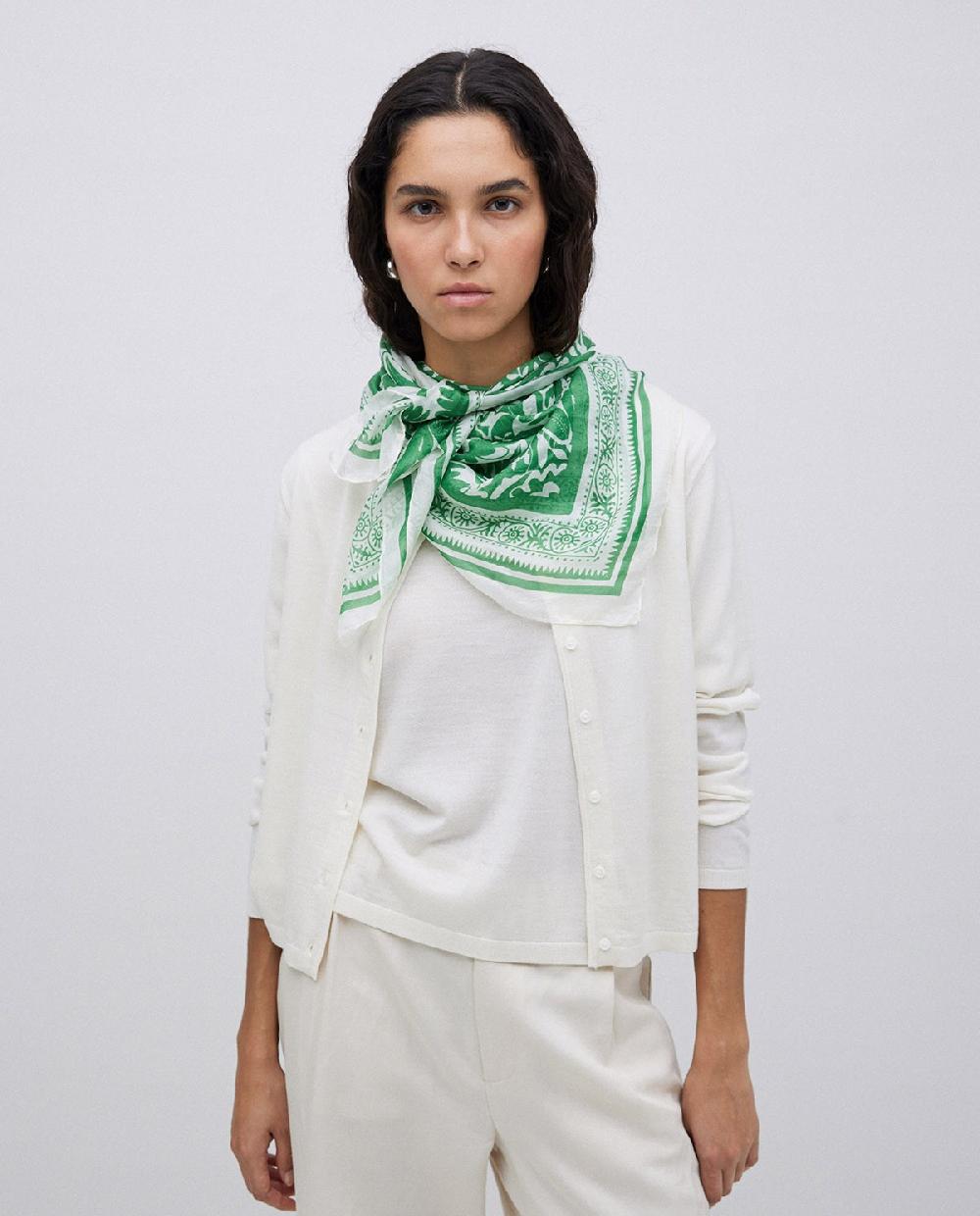 Yerse Pañuelo Seda Verde