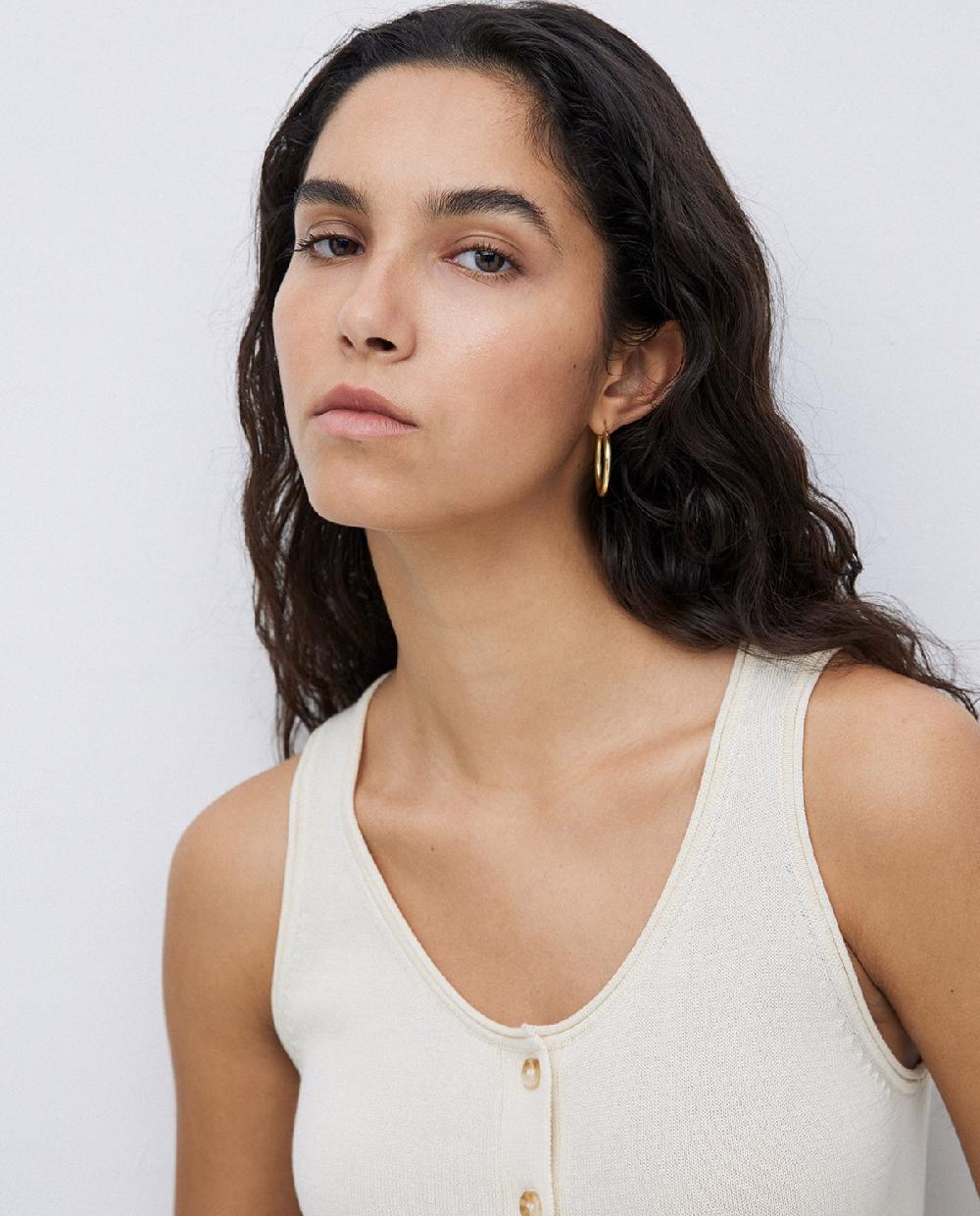 yerse Pendientes aro dorado