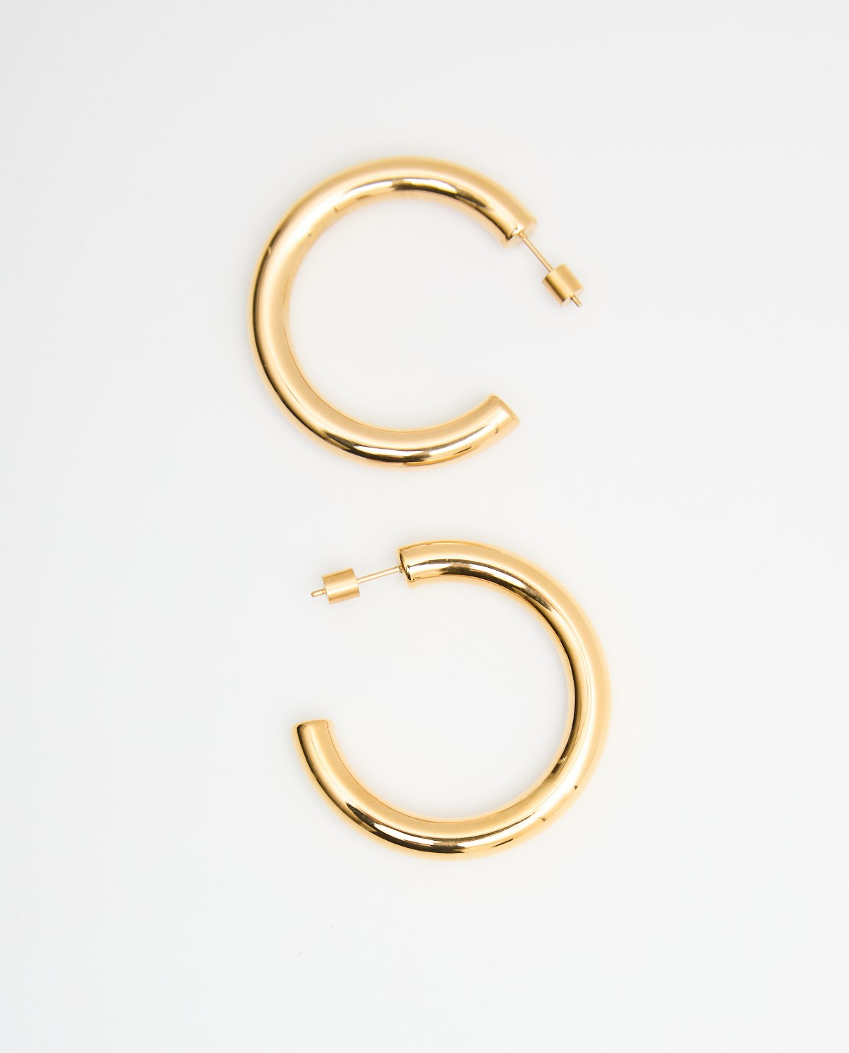yerse Pendientes aro grueso dorado