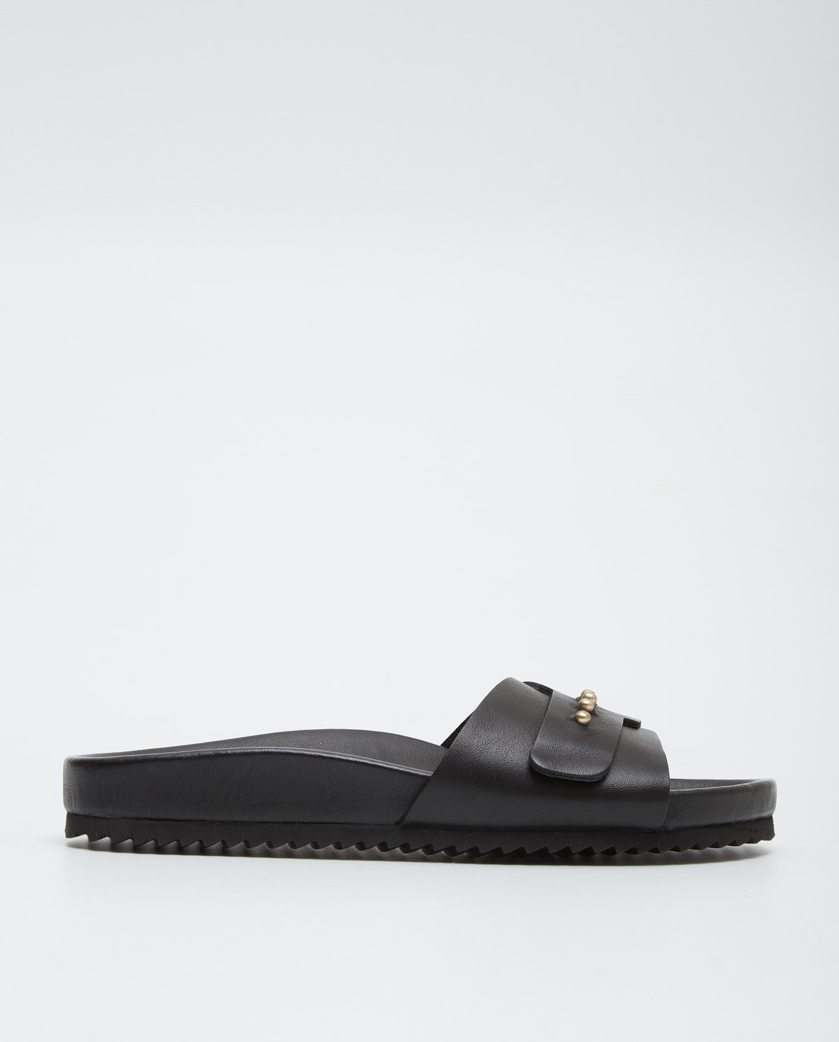 Yerse Sandalia 100% Piel Negro