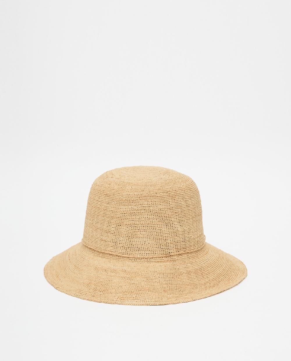 Yerse Sombrero Handmade Rafia Camel