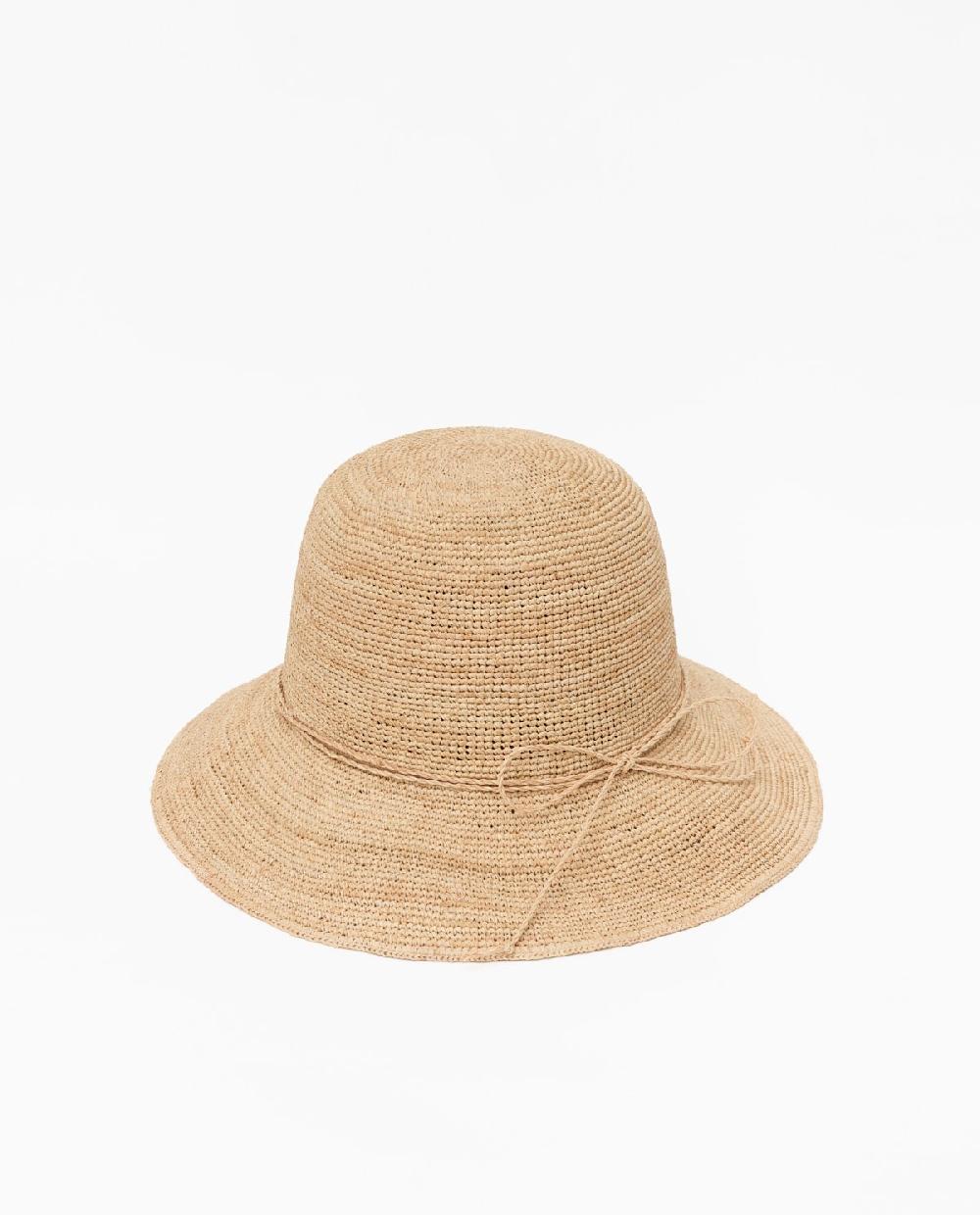 Yerse Sombrero Handmade Rafia Camel
