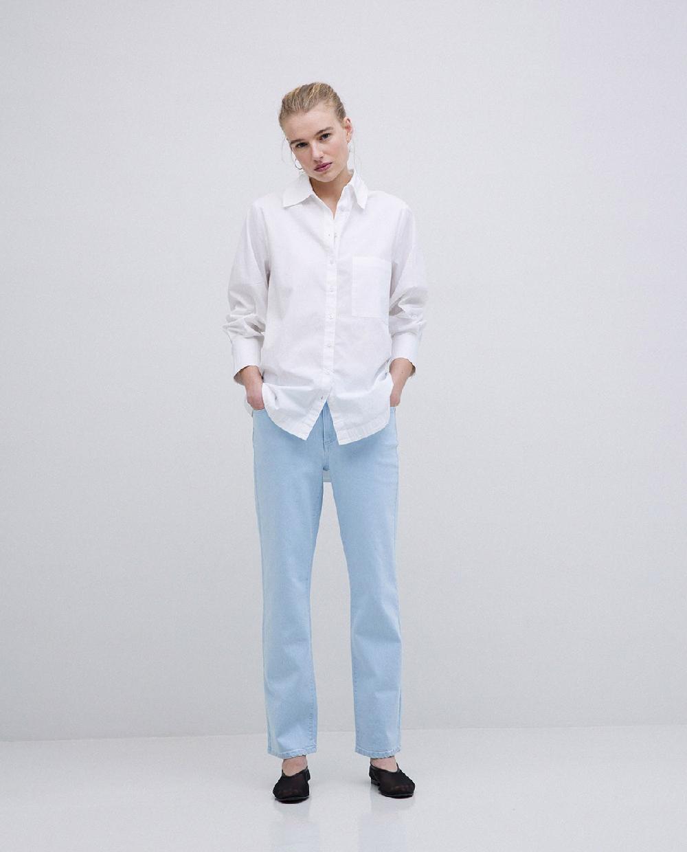 yerse Tejanos rectos azul índigo