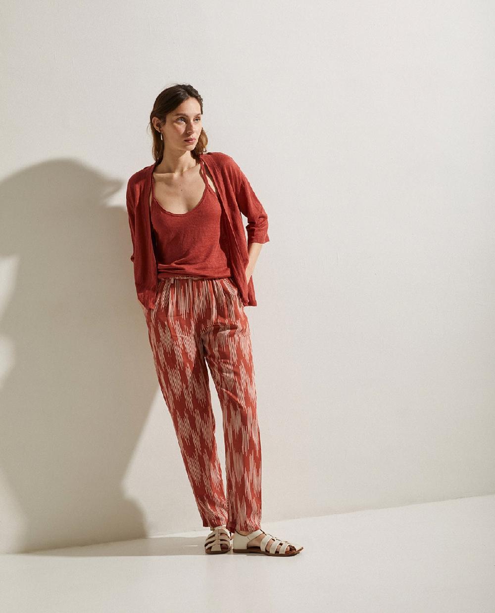 Yerse Top Lino Tirantes Teja