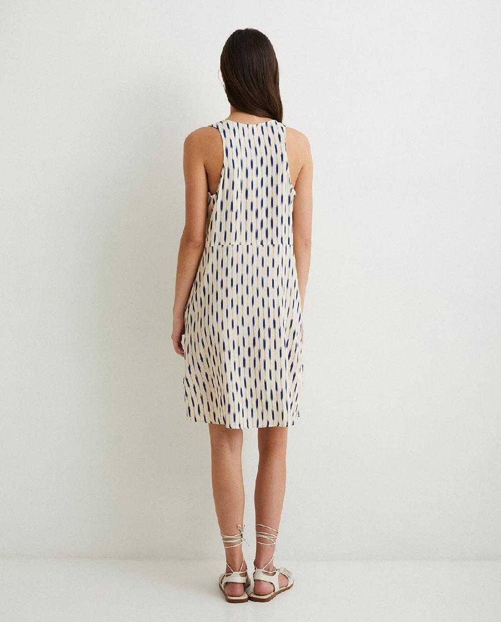 Yerse Vestido Corto Fluido Crudo