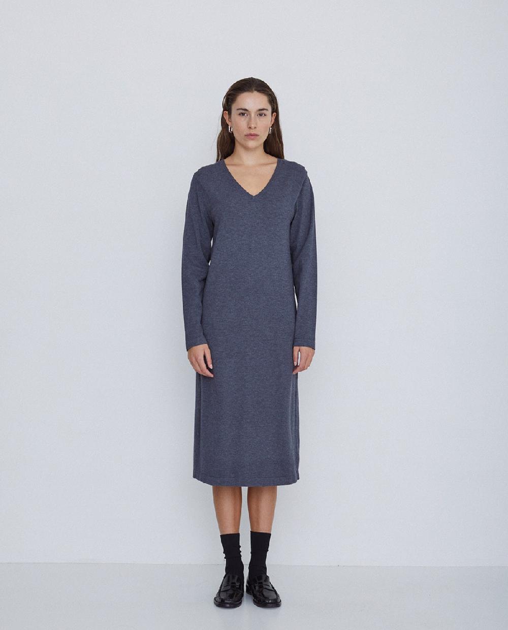 Yerse Vestido De Punto Antracita