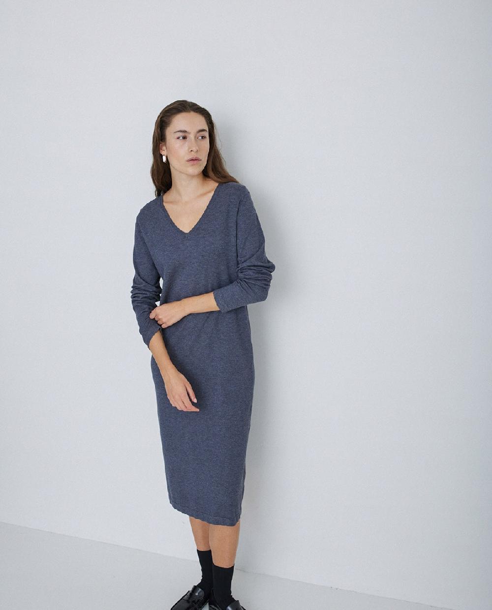 yerse Vestido de punto antracita