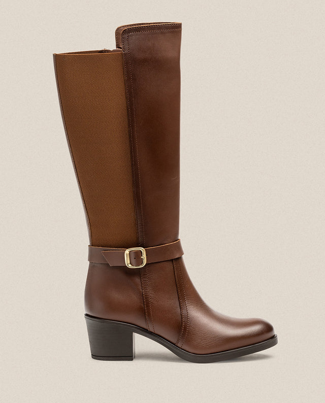 yokono Bota de tacón LILLE-015 marrón