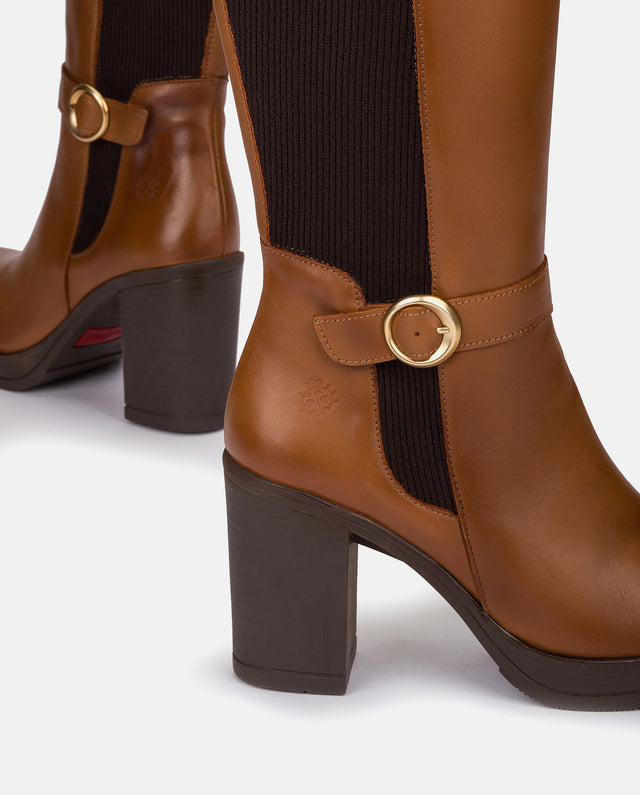 Yokono Bota De Tacón PILSEN-001 CUERO