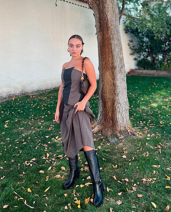 yokono Bota de tacón PILSEN-001 NEGRO