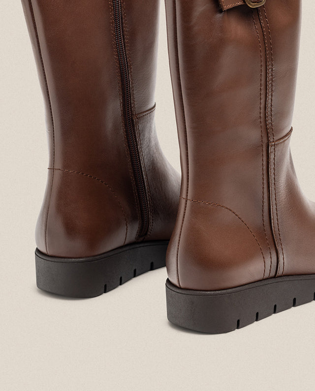 Yokono Bota Plana MANILA-006 Marrón