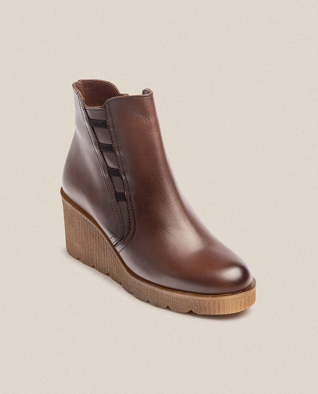 Yokono Botín De Cuña MADONA-006 Marrón