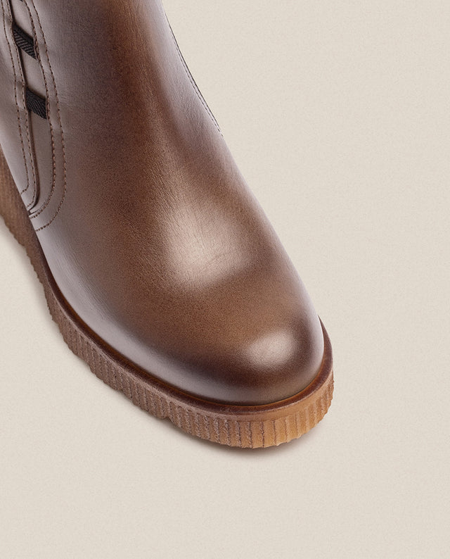 Yokono Botín De Cuña MADONA-006 Marrón