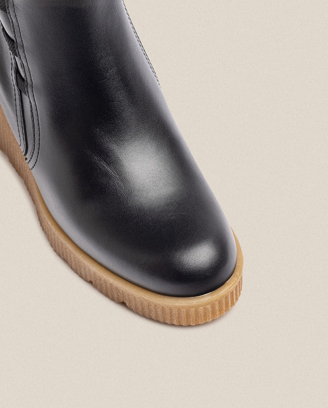 Yokono Botín De Cuña MADONA-006 Negro