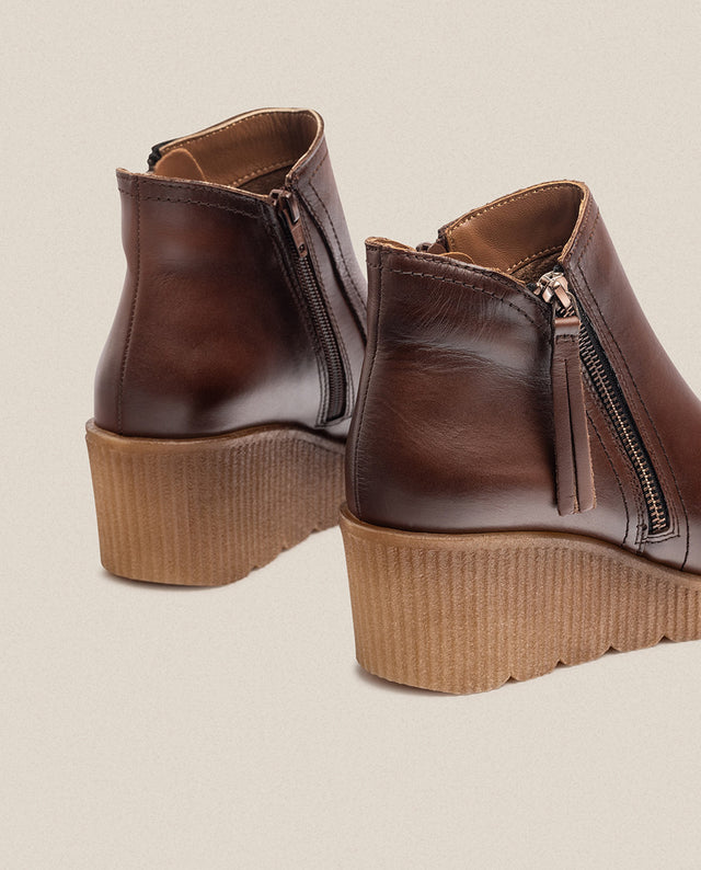 Yokono Botín De Cuña MADONA-007 Marrón