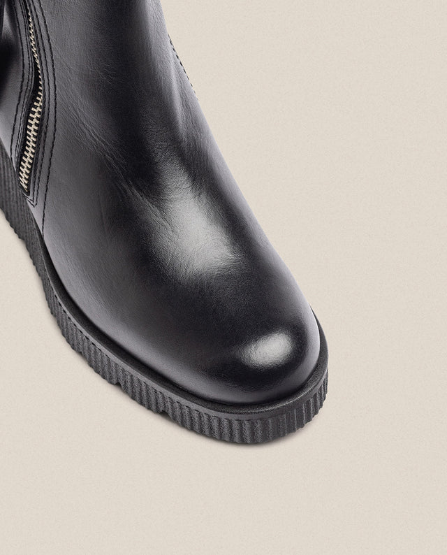 Yokono Botín De Cuña MADONA-007 Negro