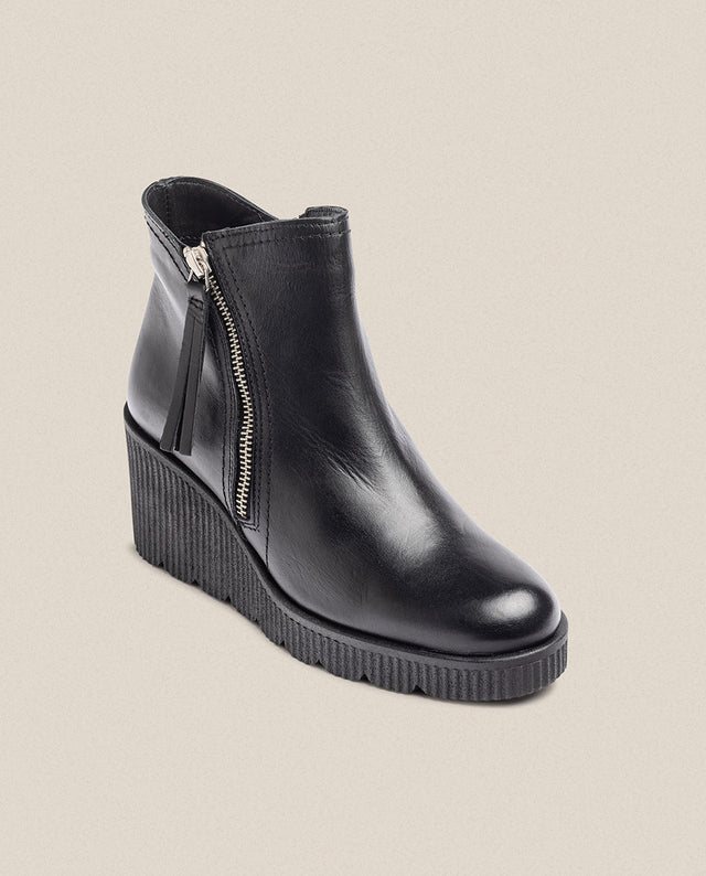 Yokono Botín De Cuña MADONA-007 Negro