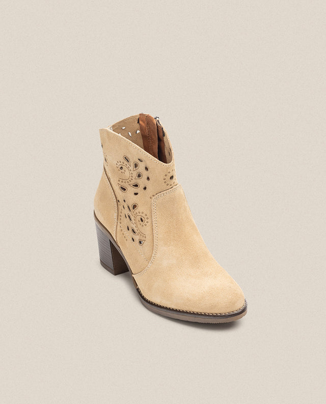 Yokono Botín De Tacón ORNE-004 Beige