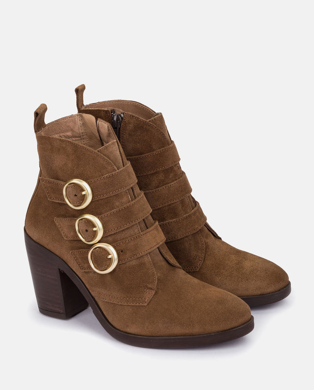 Yokono Botín De Tacón TOURS-005 Marrón