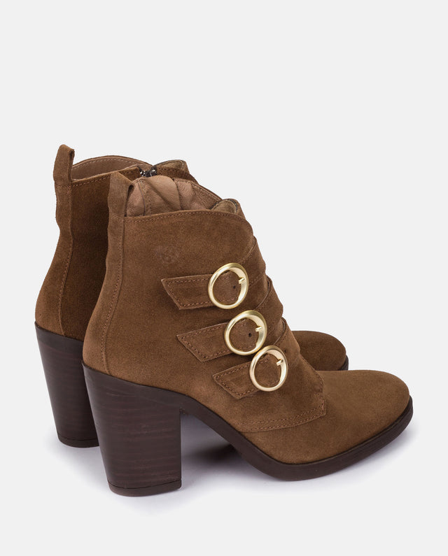 Yokono Botín De Tacón TOURS-005 Marrón