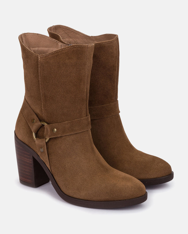 Yokono Botín De Tacón TOURS-008 MARRON