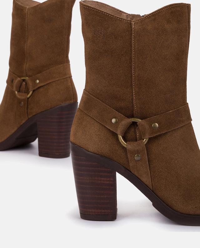 Yokono Botín De Tacón TOURS-008 MARRON