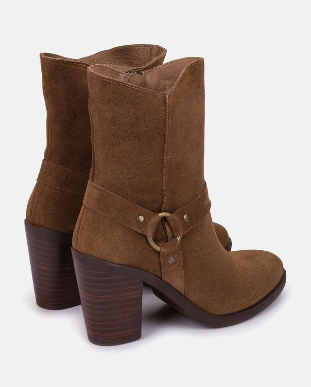 Yokono Botín De Tacón TOURS-008 MARRON