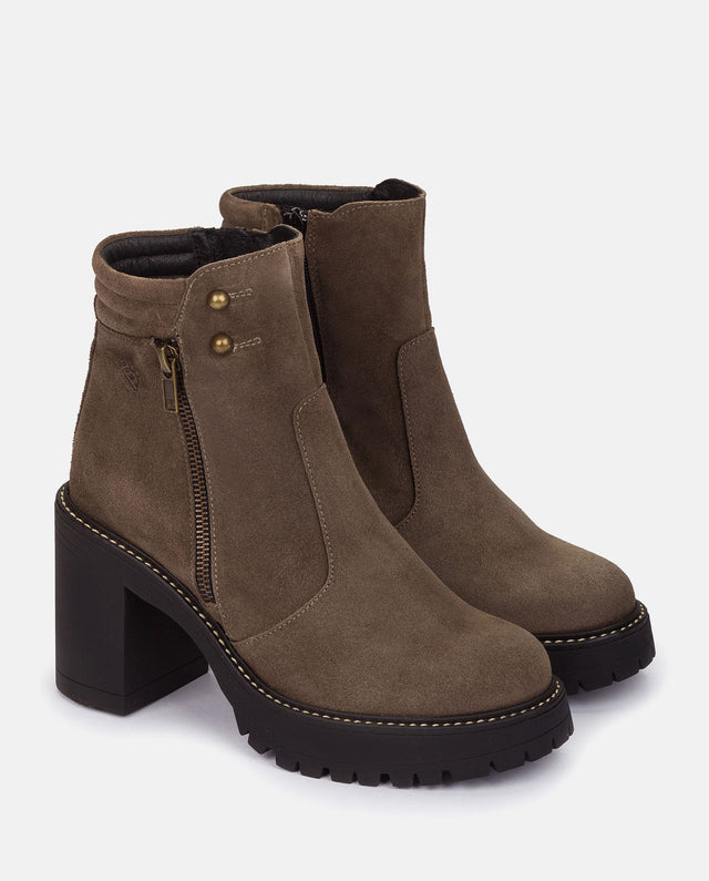 Yokono Botín De Tacón TUNA-002 MARRON