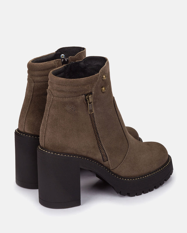 Yokono Botín De Tacón TUNA-002 MARRON