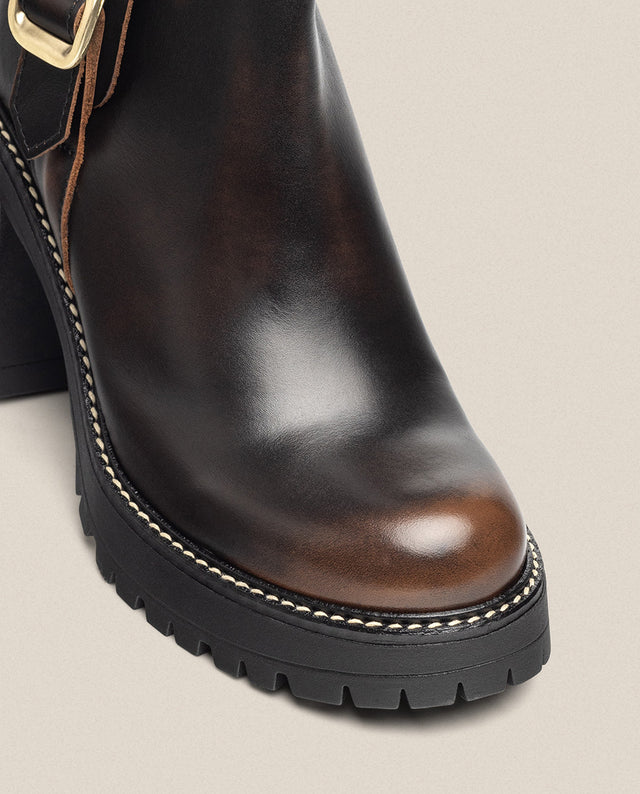 Yokono Botín De Tacón TUNA-005 Marrón