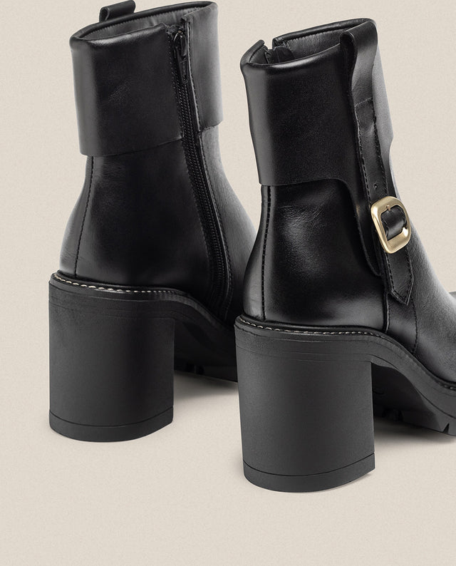 Yokono Botín De Tacón TUNA-005 Negro