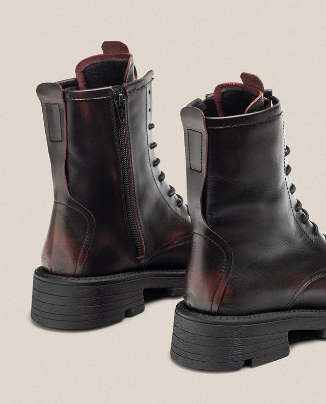 Yokono Botín Plano ELZE-003 Burdeos