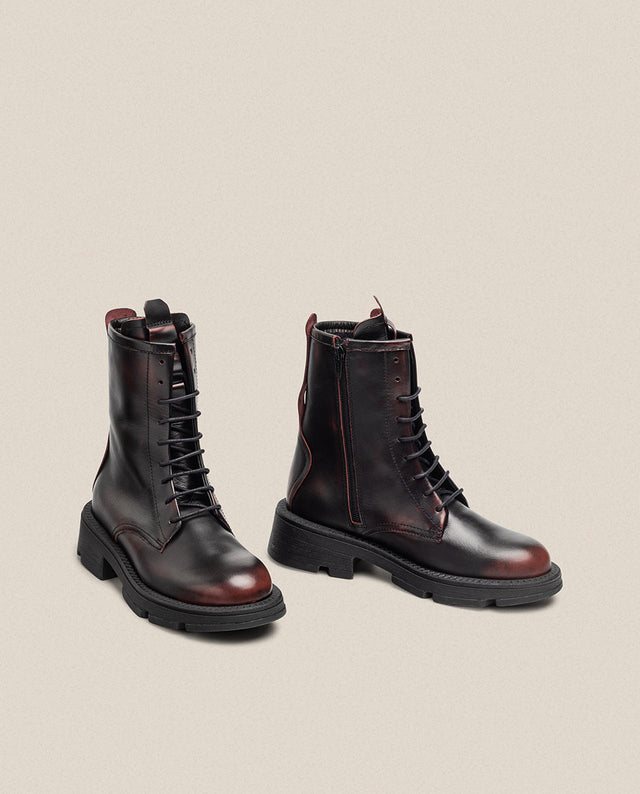 Yokono Botín Plano ELZE-003 Burdeos